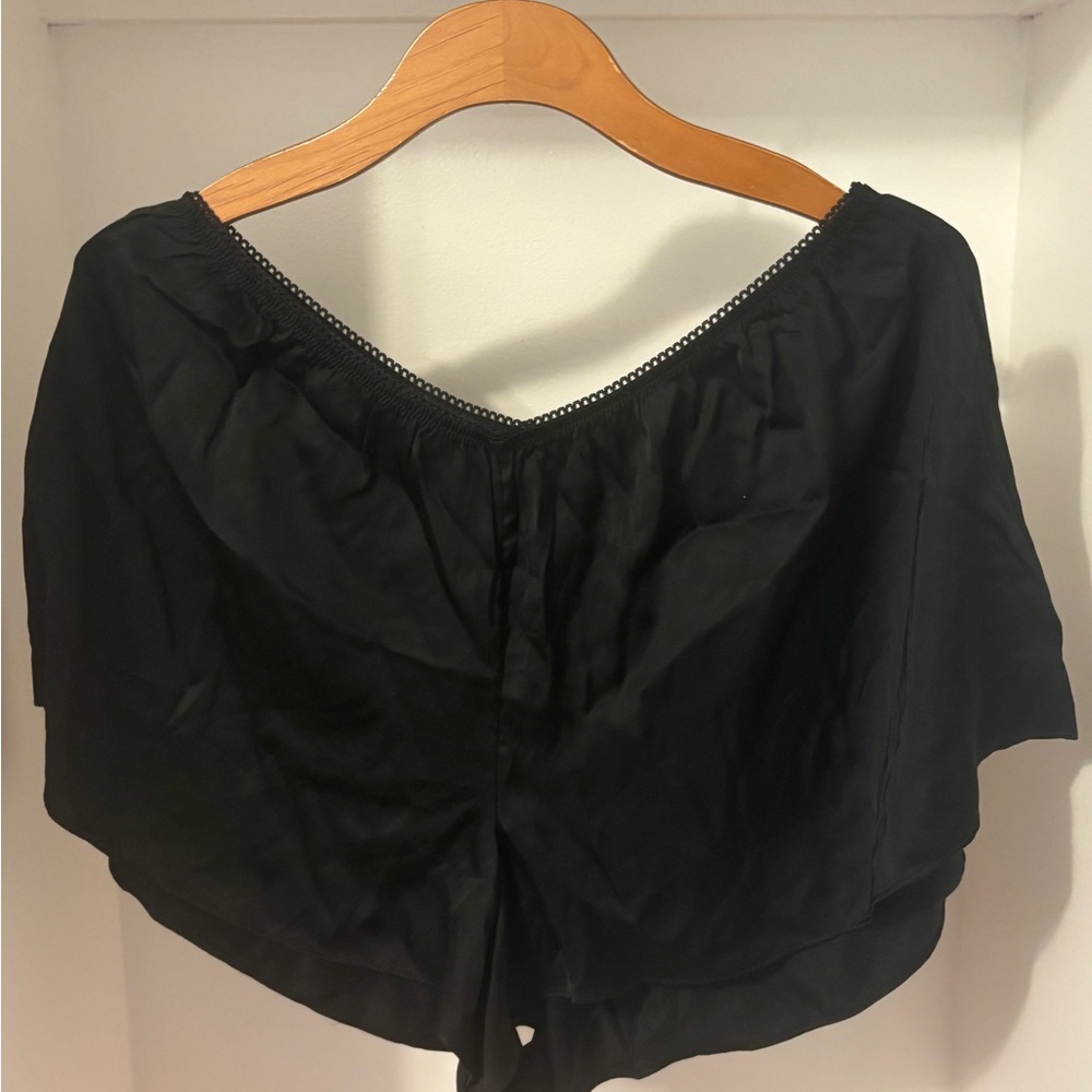 Aerie Sleep Shorts, Black, Women’s Size Large, NWT